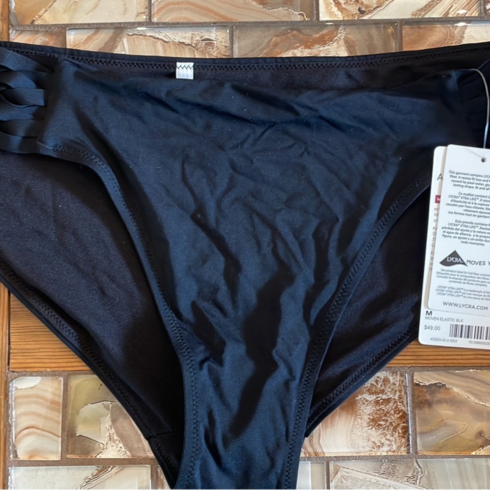 Athleta Black Swim Bottoms- Size M